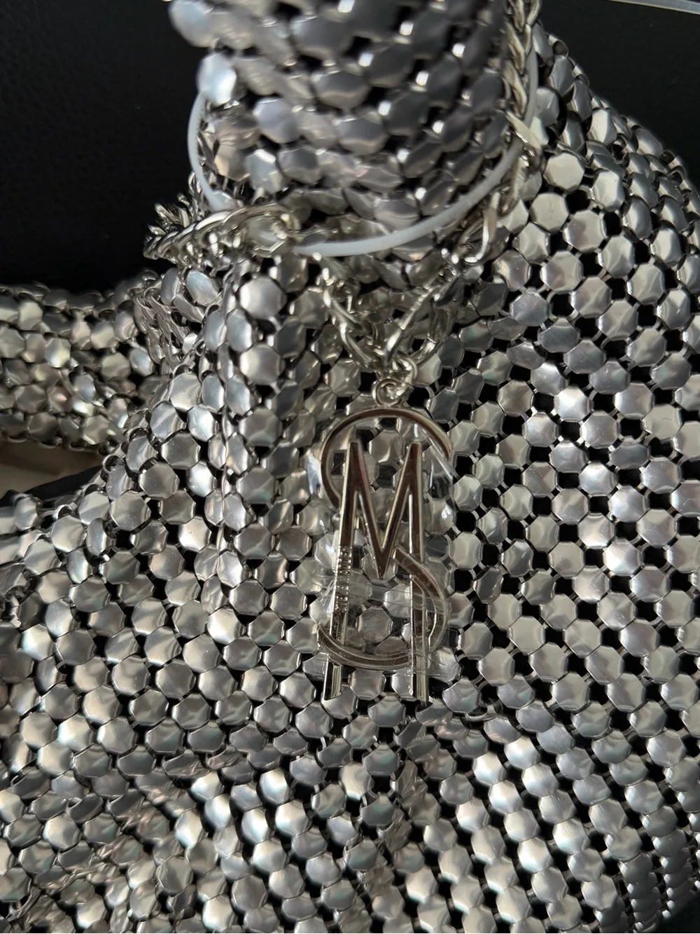 Steve Madden shimmering silver
